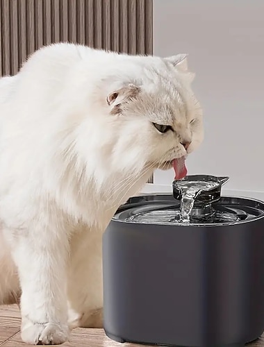  نافورة مياه للحيوانات الأليفة 2.2 لتر للقطط والكلاب ، موزع مياه للقطط والكلاب ، مستلزمات مياه الشرب للحيوانات الأليفة