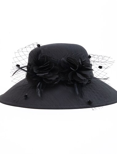  1950s Retro Vintage Hoed Vrouwen Valentijnsdag Derby Ascot Paardenrace Festival Volwassenen Hoed Alle Seizoenen