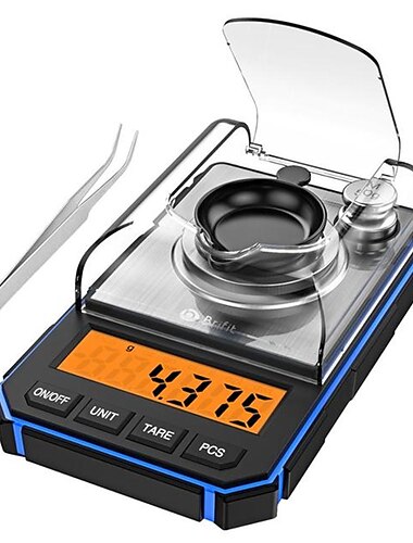 elektronisk digitalvåg portabel minivåg högprecision professionell fickvåg milligram 0,001g/50g kalibreringsvikter