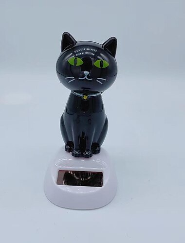  Neue Solar Schaukel Puppe Auto Zubehör Kreative Cartoon Katze Auto Ornament Geschenk Kinder Spielzeug