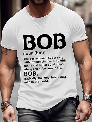  Férfi Vicces Bob Meghatározás Grafikás Póló | A Tökéletes  Legérdekesebb Ember