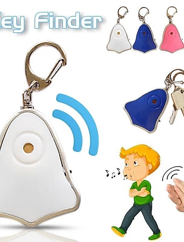  localizzatore di fischietti anti-smarrimento cercatore di chiavi lampeggiante segnale acustico remoto bambini chiave borsa portafogli localizzatori allarme bambino promemoria trasporto di goccia