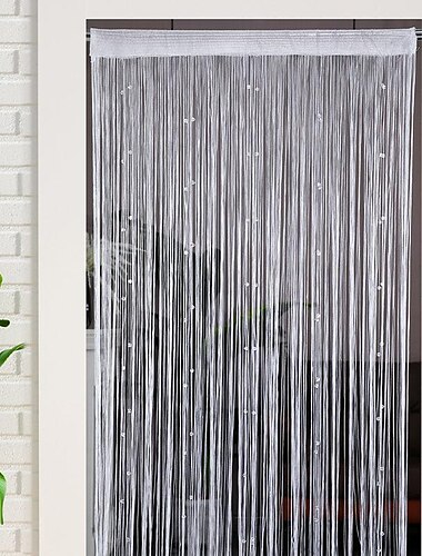  string gordijn deuropening gordijn kwasten kralen curatin, boho macrame schuifdeur gordijn bruiloft wandtapijt decoratie, scheidingswand voor pergola buitenterras