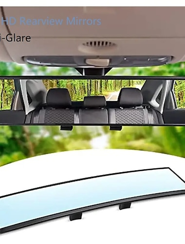  bil hd bakspejle antirefleks 9,4 tommer 10,6 tommer 11,8 tommer interiør clip-on panorama bakspejl universel brug til biler suvs lastbiler køretøjer