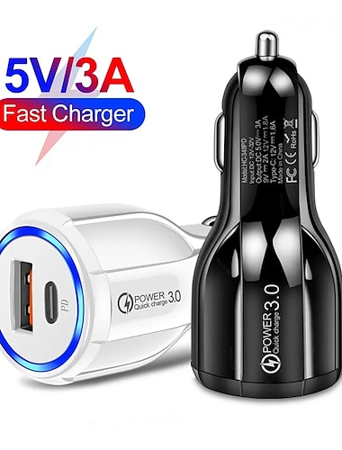  Зарядная станция 30 W Выходная мощность 2 порта Автомобильное зарядное устройство CE Защита безопасности Назначение Сотовый телефон Для планшета iPhone iPad Сотовые телефоны Планшеты