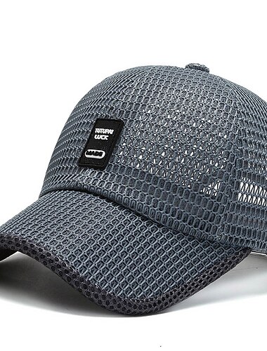  șapcă de baseball unisex pălărie de soare reglabilă negru albastru scobit poliester călătorie plajă vacanță în aer liber protecție solară simplă moda respirabilă