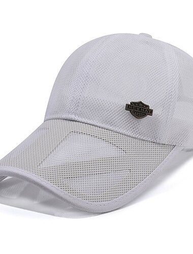  Unisex Baseballcaps Solhatt Svart Hvit Net Reise Strandstil utendørs Feriereise عادي Justerbare Solkrem Mote
