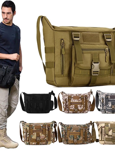  sac d'ordinateur pour hommes ventilateur de l'armée camouflage sac à bandoulière grand sac de messager ipad3 sac pour hommes a4 livre sac de loisirs