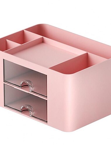  Kreative transparente Schubladen-Aufbewahrungsbox für den Schreibtisch, Kosmetik-Organizer für Studenten, große Kapazität, Stifthalter für Schule, Büro, Schreibwaren