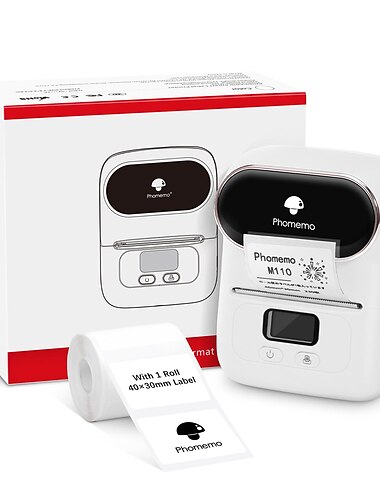  phomemo Preisschilddrucker, Haushaltskleidungsetiketten-Thermodrucker, tragbarer Barcodedrucker