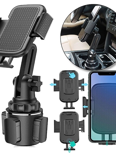  suporte universal para copos de carro suporte de montagem para celular para celulares suporte ajustável para copo de carro