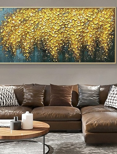  handgjord handmålad väggkonst modern abstrakt skogslandskap heminredning inredning rullad duk utan ram osträckt