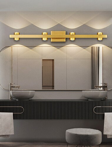  lightinthebox up down applique da parete 2/3/4/6/8 luci per interni bagno vanity light faretto a led nero opaco, applique da parete 16w per soggiorno scala camera da letto ac85-265v