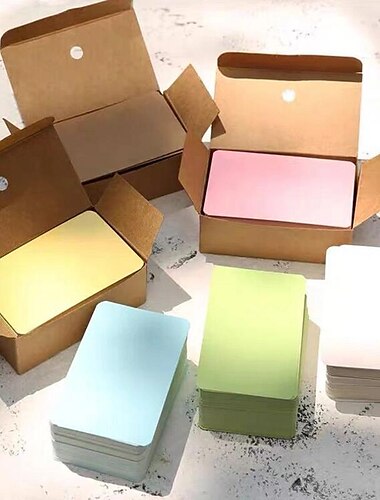  Carte vierge papier mots anglais manuscrits blanc carton dur petite carte message portable portable mémoire main carte t