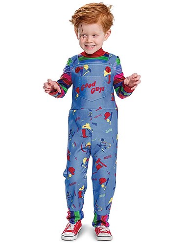  Chucky Film- och TV-kostymer Bruden av Chucky Cosplay-kostym Kläder Cosplay Film-cosplay for Pojkar Flickor Barn Maskerad