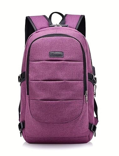  1 Stück Laptop-Aufbewahrungsrucksack mit großem Fassungsvermögen, Schultasche für Outdoor-Camping, Reisen, Diebstahlsicherung, wasserdichte Sporttasche mit USB-Ladeanschluss, Vatertagsgeschenk,