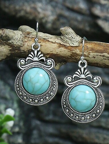  Mujer Pendientes cortos Pendientes colgantes Pendients de aro Retro Gota Vintage Elegante Artístico Sencillo Boho Aretes Joyas # 1 / # 2 / # 3 Para Fiesta Calle Diario Festivos Festival 1 Par