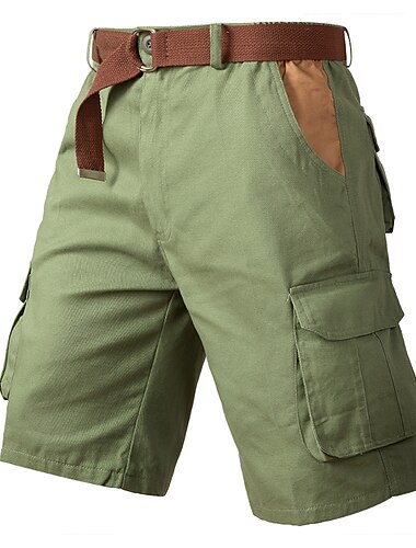  Herren Cargo-Shorts Shorts Wander-Shorts Mehrere Taschen Einfach tragbar Kurz Outdoor Täglich Designer Lässig Armeegrün Khaki