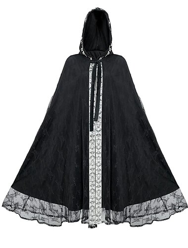  Retro Vintage Punk & Gothic Mittelalterlich Umhang Maskerade Ren Faire Film-/TV-Themenkostüme Wikinger Ranger Damen Keltisch Vikinger Fantasie Maskerade Party / Abend Erwachsene Umhang