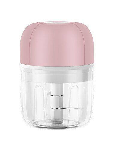  250 ml USB-Aufladung Mini elektrischer Knoblauchzerkleinerer Ingwerstampfer Maschine Chili Gemüsebrecher Küchengeräte