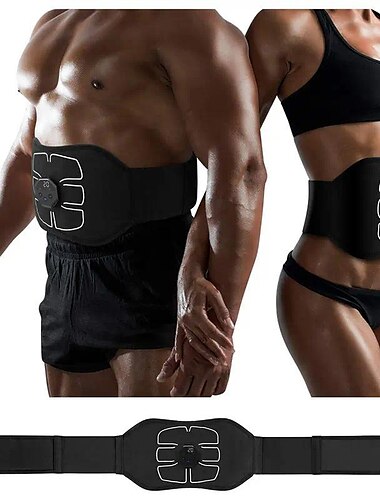 ABS Stimulator Abdominal Toning Belt Workout Portable Ab Stimulator Home Office Fitness Workout Equipment For Abdomen