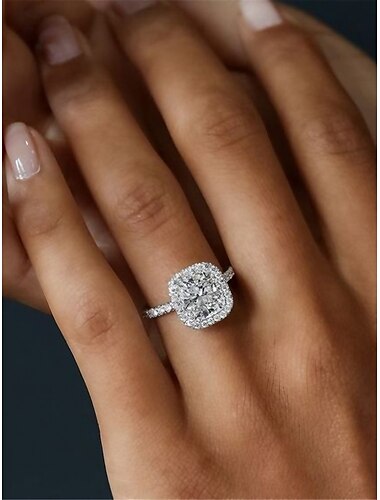  Femme Alliances Mode Mariage Géométrie Bague