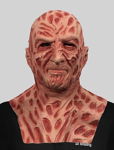  Freddy Krüger Handschuhe Maske Haloween Figuren Erwachsene Herren Damen Grusel Gruseliges Kostüm Halloween Karneval Einfaches Karnevalskostüm