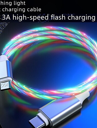  Cavo USB C Cavo Lightning 20W 3,3 piedi 6,6 piedi Da USB A a USB C USB A a Lightning Da USB A a micro B 3 A Ricarica veloce Duraturo Per Macbook iPad Samsung Appendini per cellulare