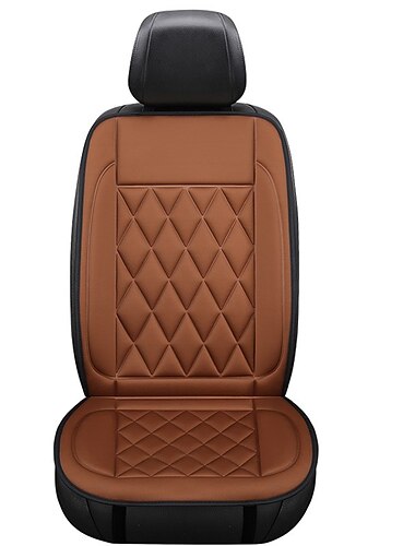  加熱カーシートカバー12V、冬用加熱カークッション、シートヒーターパッド、自宅/車用、運転席クッションアクセサリー
