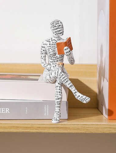  moderne leesvrouw beeld pulp gietvorm beeldje innovatieve lees ornamenten ornament boekenplank decoratie