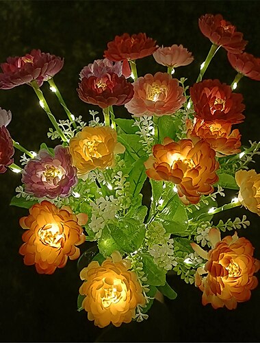 7 κεφαλές ηλιακό χιόνι λάμπα λωτού λουλούδι λάμπα προσομοίωσης εξωτερικού χώρου λάμπα λουλουδιών led τεχνητό λουλούδι λάμπα εισαγωγής δαπέδου λάμπα κήπου και αυλής διακοσμητικά φώτα γιορτής