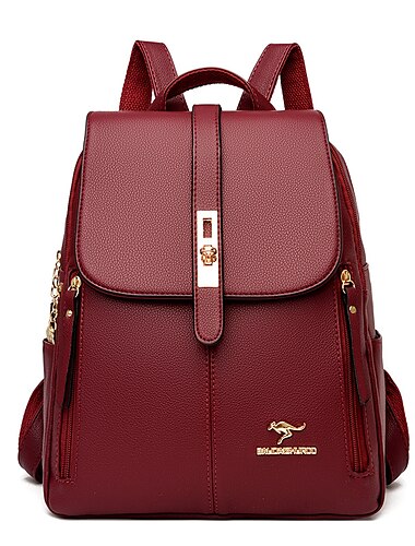  eleganter Rucksack aus PU-Leder für Schule und Reisen – stilvoll und langlebig mit mehreren Farboptionen, perfekt für Schüler und den Schulanfang