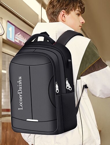  Sac à dos étanche antivol pour ordinateur portable avec port de chargement USB – Sac de voyage d'affaires pour hommes et femmes, sac d'école de grande capacité