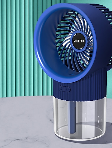  Mini stolní vzduchový chladicí sprejový ventilátor – USB dobíjecí vodní mlha zvlhčovač klimatizační ventilátor pro domácnost nebo kancelář