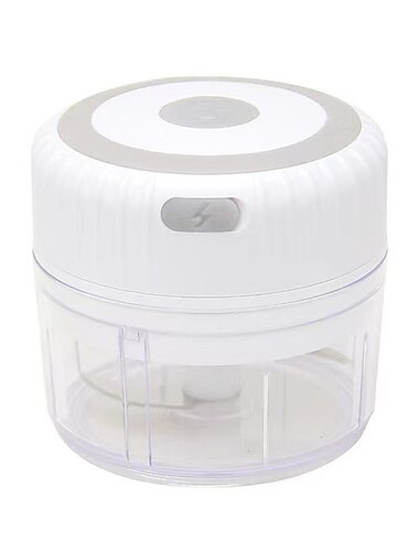  250 ml Mini-Elektro-Knoblauchhacker, Ingwer-Stampfer, Chili-Gemüse-Zerkleinerer, Küchenwerkzeug, robust, langlebig, USB-Aufladung