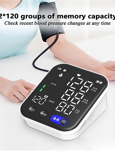  A 2023-as vérnyomásmérő hangos vérnyomásmérővel nagy led kijelzővel rendelkezik - digitális automatikus vérnyomásmérő csuklómandzsetta