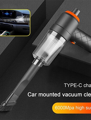  Aspirador inalámbrico para coche, fuerte succión, inalámbrico, portátil, aspirador automático para el hogar & mini aspiradora de coche de doble uso para coche &hogar