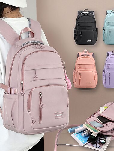  Sac à dos pour enfants pour l'école – sac à dos léger et imperméable avec plusieurs poches, bretelles réglables et grande capacité – adapté aux filles et aux garçons du primaire