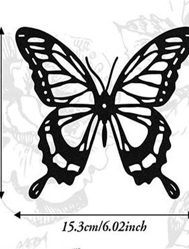  1 Stück Schmetterling-Wanddekoration aus Metall, schwarze Libelle, Kolibri, Schmetterling, Metall-Wandkunst, hängende Wanddekoration, geeignet für modernes Bauernhaus, rustikales Zuhause, Wohnzimmer, Badezimmer, Innen- und Außendekoration, Heimdekoration