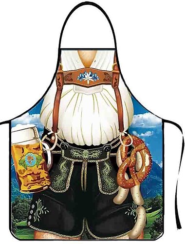  Oktoberfestbier Kostüm Schürze Dirndl Lederhosen Oktoberfest / Bier Bayerisch Bayerisches Paar Bayerisch München Wiesn Wiesn Herren Damen Stoff im traditionellen Stil Schürze