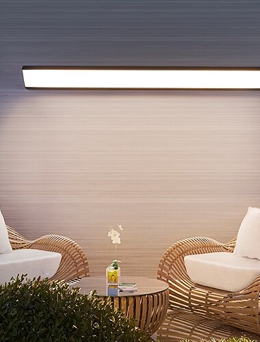  udendørs led væglampe linje design ip65 vandtæt akryl metal 80/90cm indendørs væglampe moderne soveværelse varm hvidt lys 110-240v
