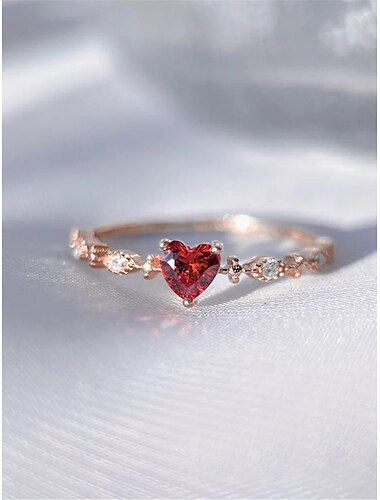  Damen Ringe Romantisch Valentinstag Herz Ring