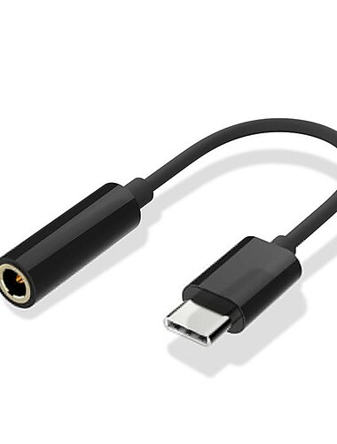  USB-C-auf-3,5-mm-Klinkenstecker, Headset-Kopfhörer-Adapter, Kopfhörer-Mikrofon, verkabeltes Aux-Kabel, männlicher Typ-C-auf-3,5-mm-Audiokonverter