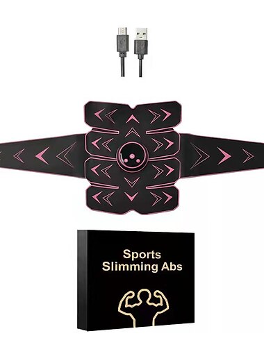  ems abs トレーナー腹部電気刺激装置電気刺激 usb 充電フィットネスホームトレーニングジム筋肉調色ベルトマッサージャー