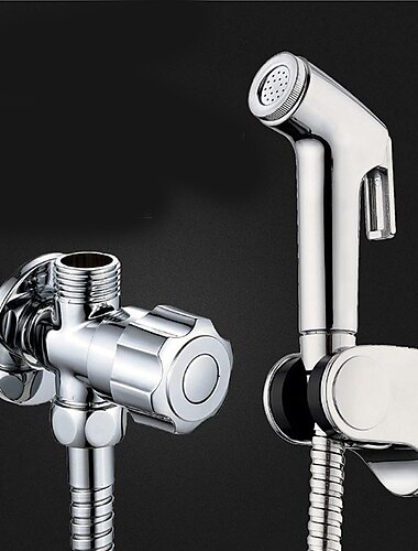  Bidet-Sprühgerät für die Toilette mit Schlauch 1,5 m, handmontierter ABS-Sprühkopf zur Wandmontage, Shattaf-Windelreinigungsset für die persönliche Hygiene