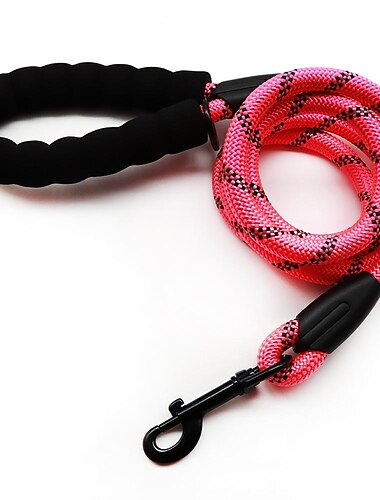  laisses pour chiens laisse pour chien de compagnie mousse réfléchissante manche en coton tampon corde de traction corde ronde