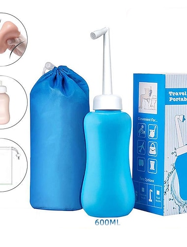 Pulvérisateur de bidet portable bouteille eva 300/400/600 ml tête de buse amovible avec étui, grande bouteille de poche de voyage pour toilette salle de bain vaporisateur à main shattaf