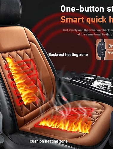  StarFire 12V Heated Car Heated Car Seat Cushion Seat Cover Heater Winter Home Heated Car Driver Cushion Seat Cushion Winter Hot Warmer Pad Cover Car Accessories