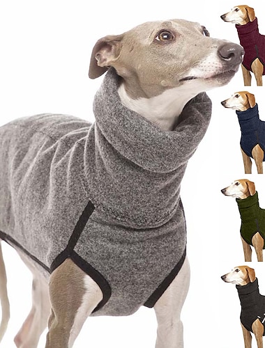  Hundemantel, modische Hunde-Fleece-Weste, Jacke, Winter, warm, für kleine, mittelgroße und große Hunde, für den Innen- und Außenbereich