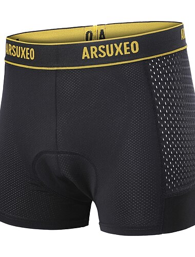  Arsuxeo رجالي منقوشة شورتات ركوب الدراجة ملابس داخلية لركوب الدراجات شورتات الدراجة دراجة هوائية سراويل داخلية شورتات محمية تشكل صالح دراجة جبلية دراجة الطريق رياضات ينقص الغضب تفتيل يلف العرق مريح